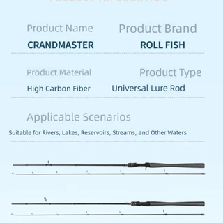 JANFAT คันเบ็ดคาร์บอน 30T Carbon Spinning Rod ความยาว 1.8ม., Super Strong Lure Fishing Casting Rod