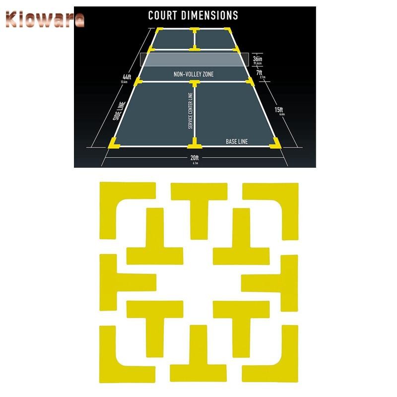 Kloware Pickleball Court Marker, ชุดเครื่องหมายเส้น, Mini Tennis Court แบบพกพา