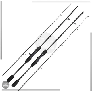 คาร์บอนไฟเบอร์คันเบ็ด Baitcasting ด้ามปืน ด้ามตรง 1.6/1.8/2.1ม. คุณภาพสูง ง่ายต่อการพกพา