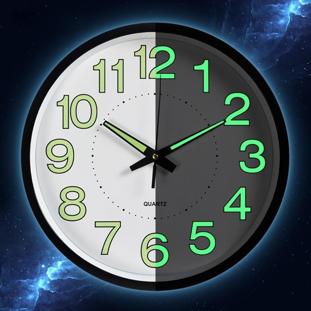 JARREDIW เรืองแสงใน Dark นาฬิกา, 12 นิ้ว Non-Tiking Wall Clock,โมเดิร์นประหยัดพลังงานพลาสติกแขวนเงียบนาฬิกาควอตซ์ห้องครัว ราคา ถูกที่สุด ดีลบีเคเค แกลเลอรีภาพที่ 6