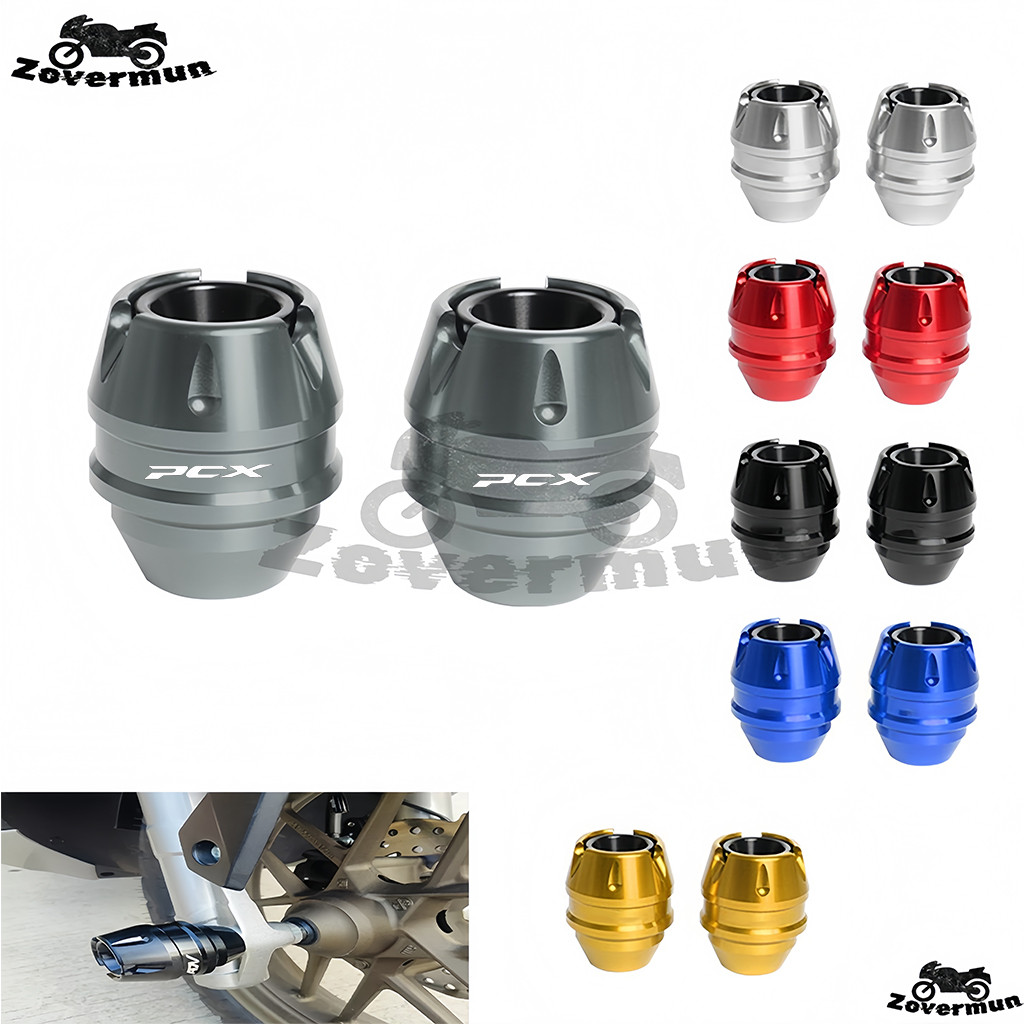 สําหรับ Honda PCX160 PCX 150 125 160 รถจักรยานยนต์ CNC อลูมิเนียมล้อหน้าเพลาส้อม Crash Sliders Prote