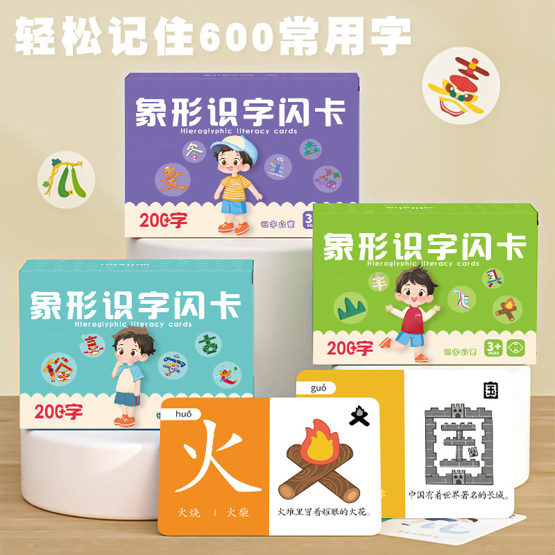100 ชิ้น Mini Kad Imbas Early Education ตัวอักษรแฟลชการ์ด Pictographic Literacy Card Recognition Pin