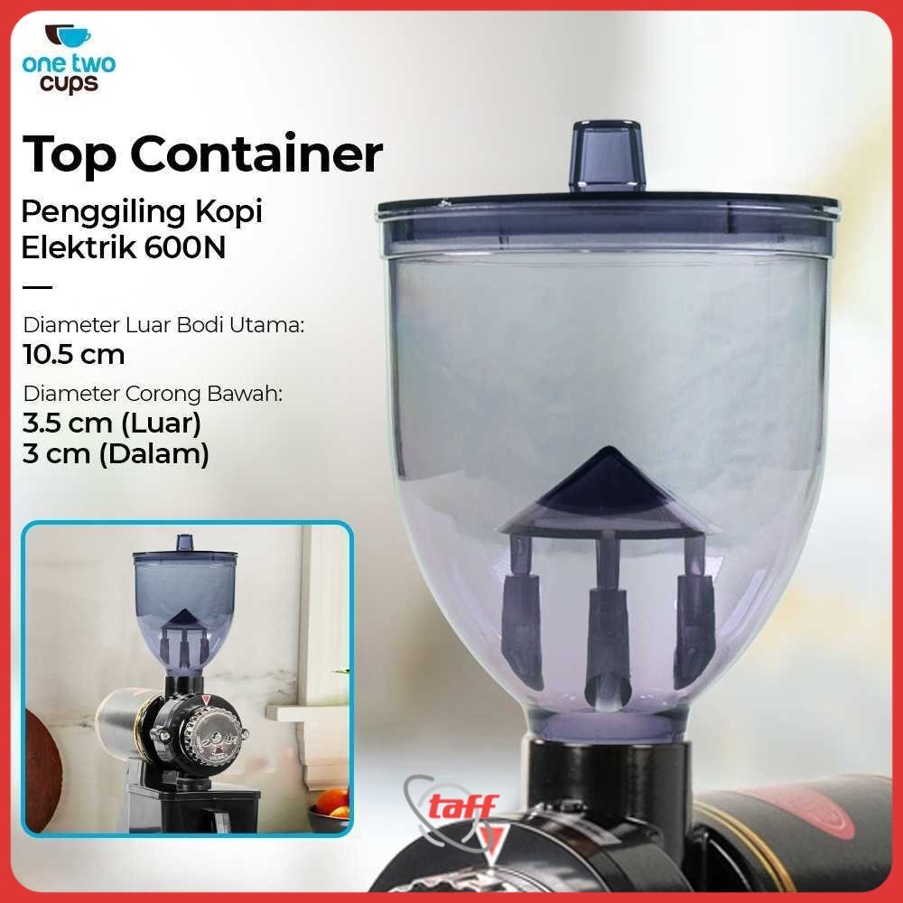 หนึ่งสองถ้วยอะไหล่ด้านบนภาชนะเครื่องบดกาแฟไฟฟ้า-600N