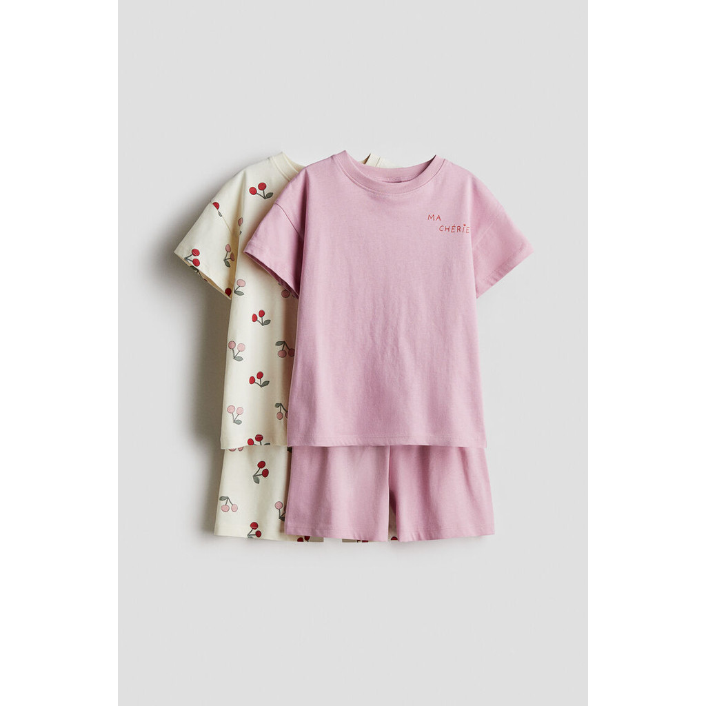 H&M(เอชแอนด์เอ็ม) ชุดนอนคอตตอน 2 ชิ้น เด็กผู้หญิง 1272043_1