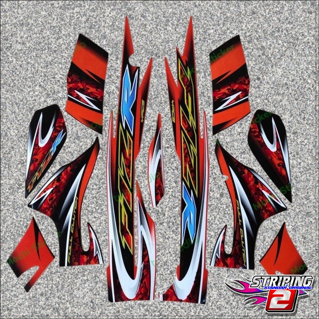 Yamaha F1zr Fiz R F1 Zr 2004 2005 Standard Striping สีดําสีส้มคุณภาพรายชื่อร่างกายรถจักรยานยนต์