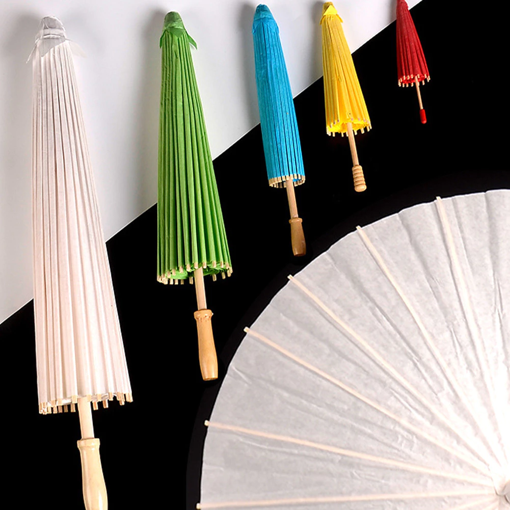 ร่มกระดาษสีขาว DIY 40CM 60CM 84CM thumbnail 7