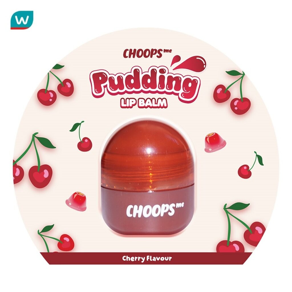 Choops จุ๊ป มี พุดดิ้ง ลิป บาล์ม 4มล. เชอร์รี่ เฟลเวอร์