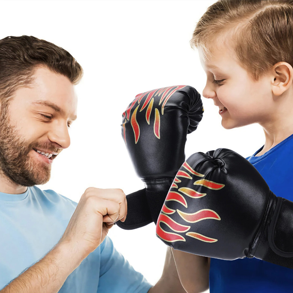 นวมชกมวย นวมชกมวยเด็ก Kids Boxing Glove ถุงมือชกมวย ฝึกมวยไทย ใช้ MMA PU หนังคุณภาพสูง - รูปที่ 2