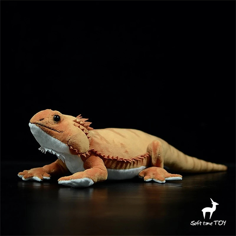 Bearded Dragon High Fidelity Anime Cute Plushie Lizard Plush Toys Lifelike Animals Simulation Stuffe