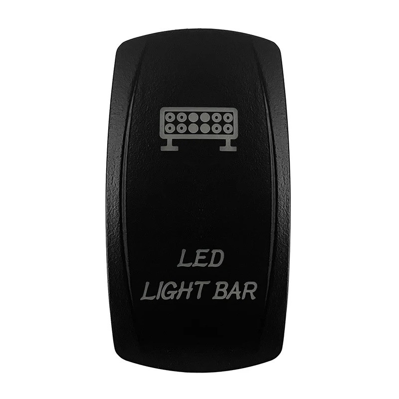 แถบไฟ LED 12V 24V เปิดปิด สำหรับรถยนต์ เรือ คาราวาน สวิตช์โยก กันน้ำ แถบไฟ LED สีน้ำเงินคู่ สวิตช์ไฟถอยหลัง