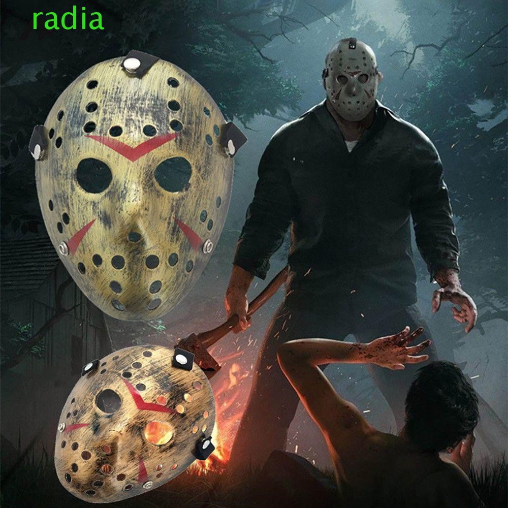 RADIANTZAP Masquerade Mask เทศกาลหน้ากากฮาโลวีนเครื่องแต่งกาย Party Eye Mask ปลอดสารพิษสยองขวัญ Carnival Party Jason Mask