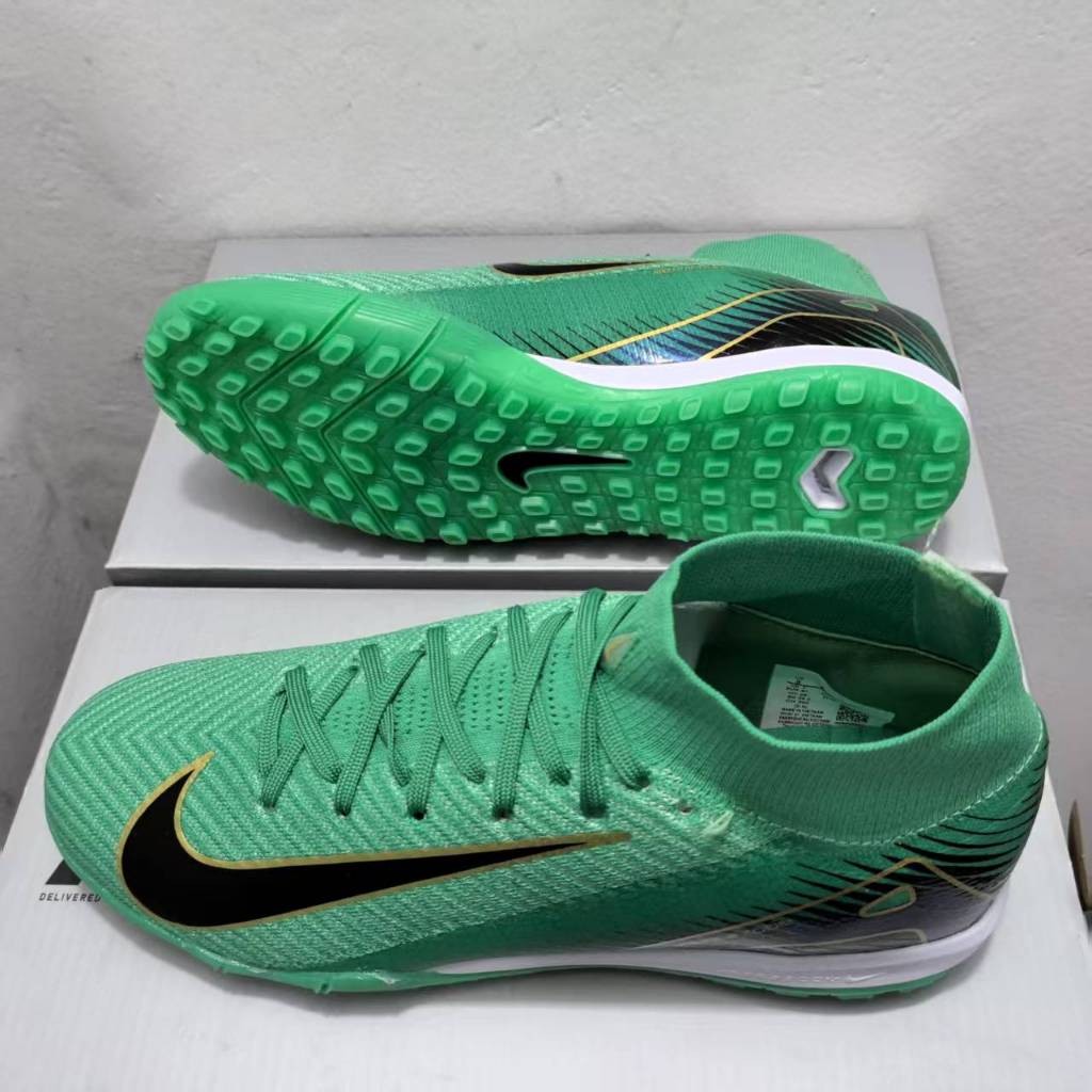 Kasut Bola Sepak Air Z00M MERCURIAL Superfly 10 IIX Elite TF 39-45 ผู้ชายรองเท้าฟุตบอลถักกลางแจ้ง An