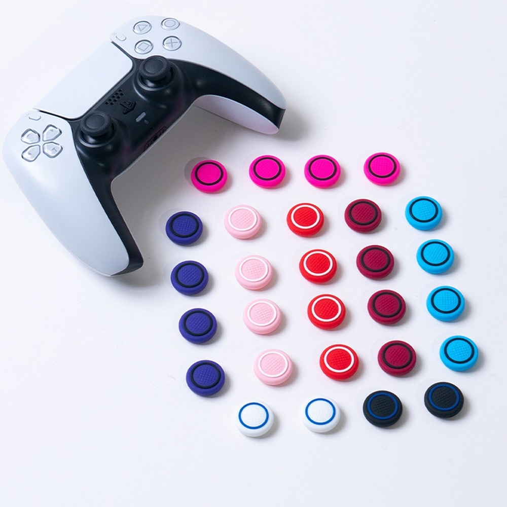 4 ชิ้น Analog Stick Controller Performance Thumb Grips ใช้งานร่วมกับ PS5, PS4, Xbox One, Xbox Series