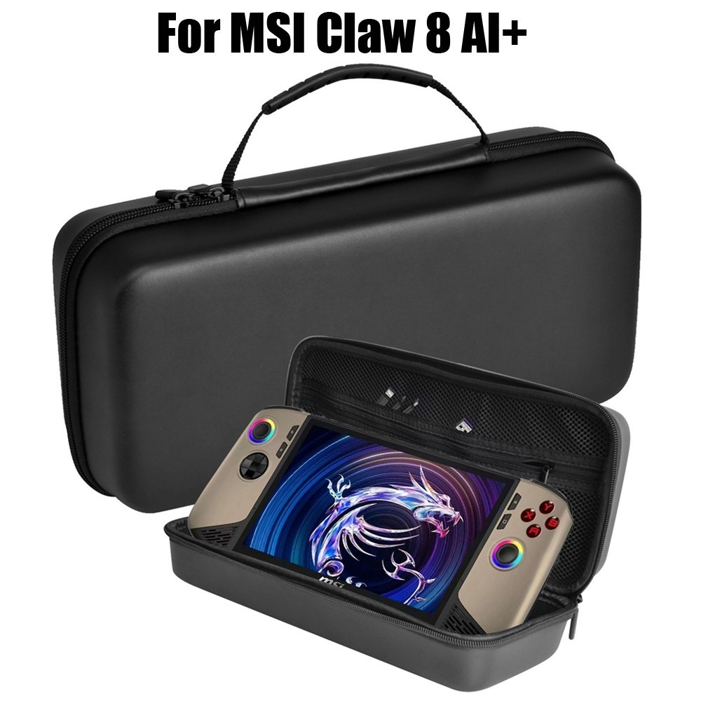 กระเป๋าเก็บของสําหรับ MSI Claw 8 AI + เกมคอนโซล 360 กระเป๋าป้องกันกระเป๋าถือพร้อมสายสะพายไหล่กันน้ํา