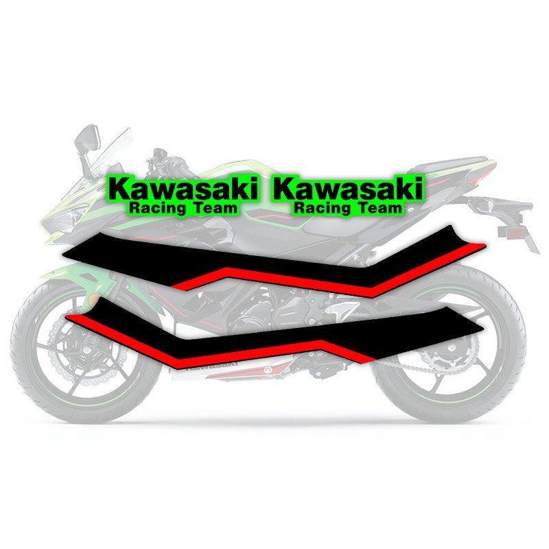 รถจักรยานยนต์หัวรถจักรสติกเกอร์ Kawasaki NINJA650 KRT Printmaking รถเต็มรูปแบบรุ่นเดิมตกแต่งกันน้ํารถสติกเกอร์❤6.7❤
