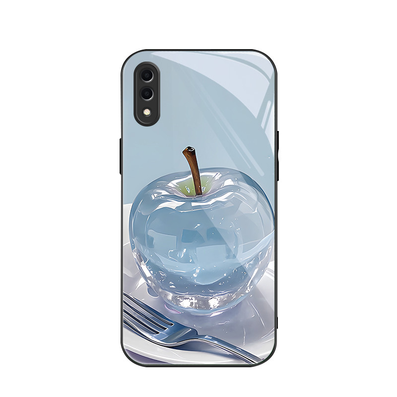 สําหรับ Samsung Galaxy A02& Samsung M02 , Crystal apple, บุคลิกภาพอินเทรนด์, เคสป้องกันโทรศัพท์ป้องก