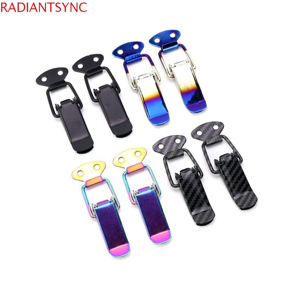 RADIANTSYNC กันชนความปลอดภัย Hook อุปกรณ์เสริมอัตโนมัติ 2 ชิ้นชิ้นส่วนภายนอกรถบรรทุกสากลคุณภาพสูงรถกันชนความปลอดภัย Hook รถ Hood Fastener