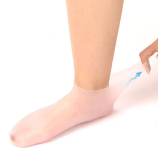ถุงเท้าซิลิโคน สปาเท้า ถุงเท้าสปาคลุมทั้งเท้า ให้ความชุ่มชื้น Silicone socks ป้องกันส้นเท้าแตก G3143