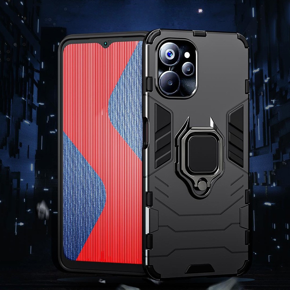 CASE VIVO V19 / V19 NEO HARDCASE ARMOR SLIM FIT IRING CASE TRANSFOOL STANDING PHONE
