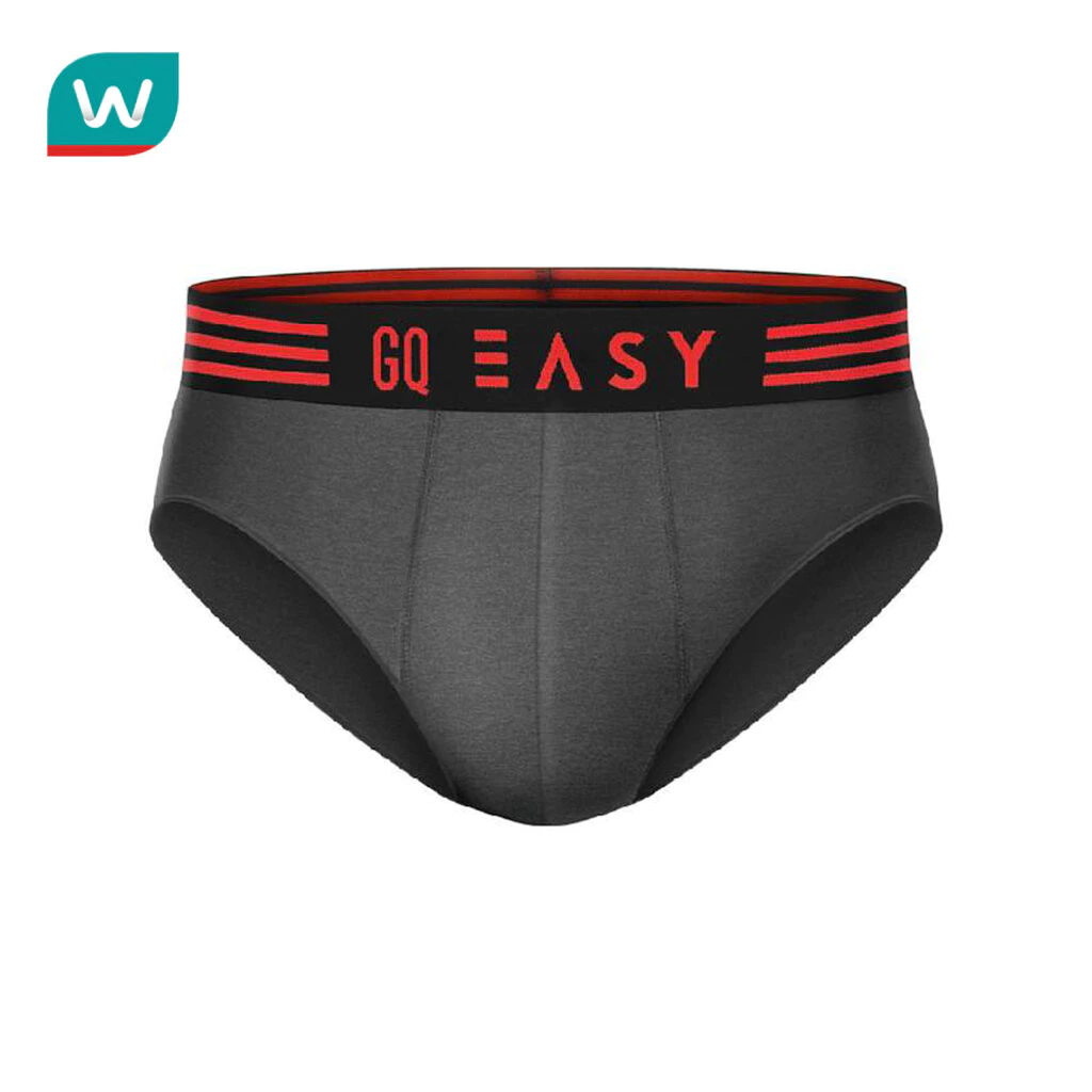 GQ จีคิว อีซี่ กางเกงในห่อไข่ รุ่น Brief สีเทาเข้ม 1ชิ้น ขนาด L