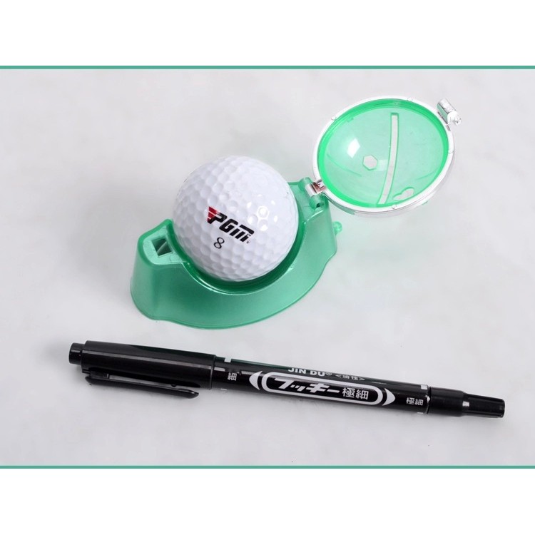 PGM Golf Ball Line Marker Drawing Tool ชุดปากกาแม่แบบการจัดตําแหน่งและเครื่องมือฝึกอบรมกอล์ฟHXQ002 - รูปที่ 7