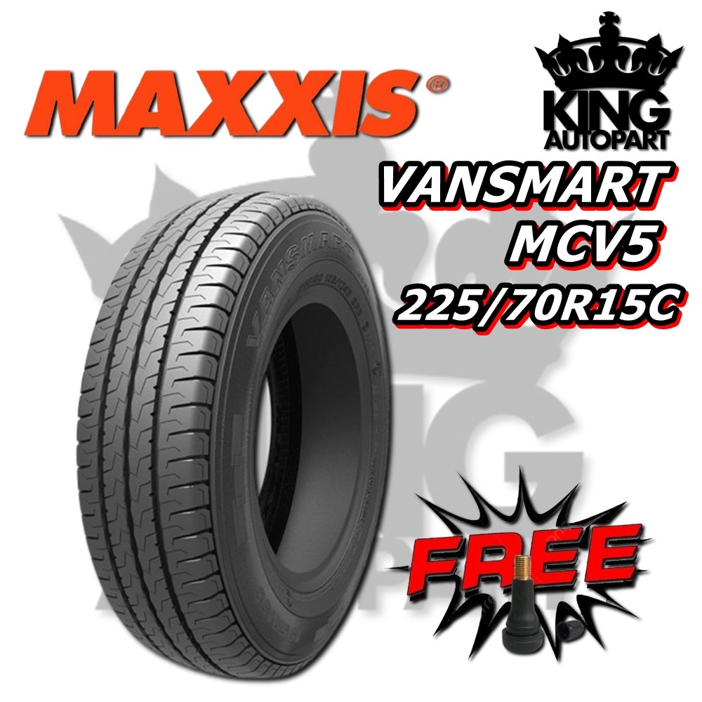 ยางรถยนต์ ขนาด 225/70R15C รุ่น MCV5 ยี่ห้อ MAXXIS แถมฟรีจุ๊บลมยาง