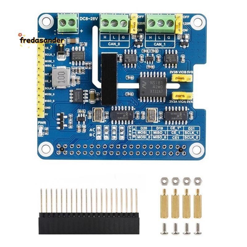 หมวกขยาย CAN FD 2 ช่องสําหรับ 5/4B/3B/Zero/Zero W/Zero 2W// W/ WH