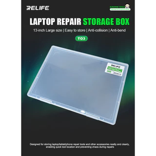 กล่องเก็บเครื่องมือซ่อม กล่องเก็บอุปกรณ์พกพา RELIFE Storage Box T03 คุณสมบัติป้องกันความชื้น คุณสมบัติฐานกันลื่น พกพาได้