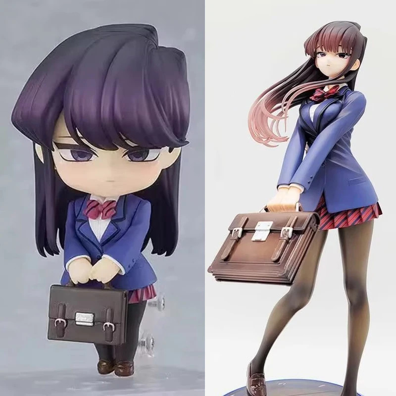 อะนิเมะ 1853# Komi Shouko ตุ๊กตา "Komi ไม่สามารถสื่อสาร" Shouko Komi ตัวเลขการกระทํา PVC คอลเลกชันรุ