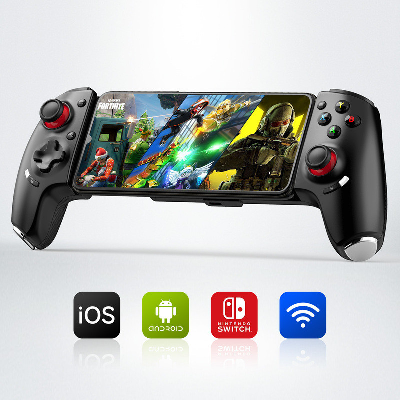 Gamwing AB02 AoBing Max+ ตัวควบคุมเกมยืดโทรศัพท์มือถือ, การเชื่อมต่อแบบมีสายและบลูทูธ, เข้ากันได้กับ