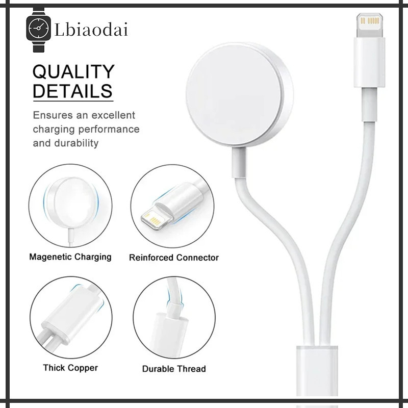 เครื่องชาร์จแม่เหล็กแบบไร้สาย USB Type-C for Apple Watch Ultra/SE 3 2 Iwatch Series 11/10/9/8/7/6/5/4/3/2/1 49 46 45 42