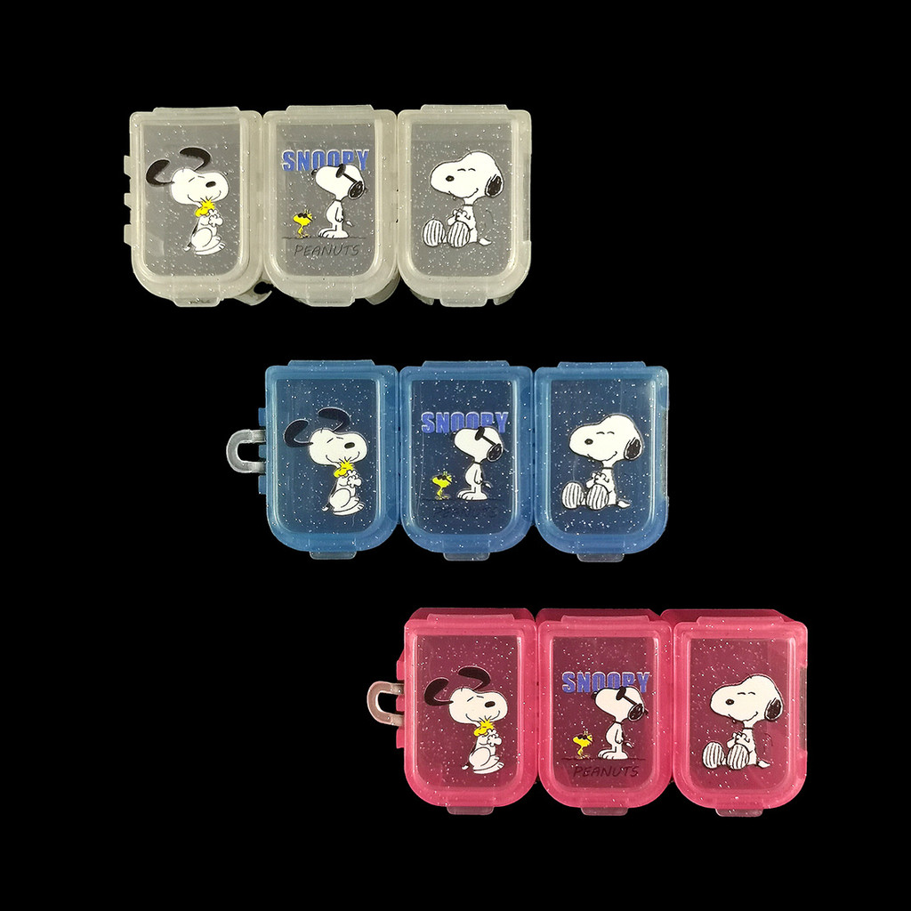 ❤️กล่องใส่ยา❤️สนูปปี้ 7 วันช่องแบบพกพาที่ถอดออกได้มินิวัสดุ หน้า เครื่องประดับยาเคี้ยวหมากฝรั่งกล่องเก็บ - รูปที่ 4