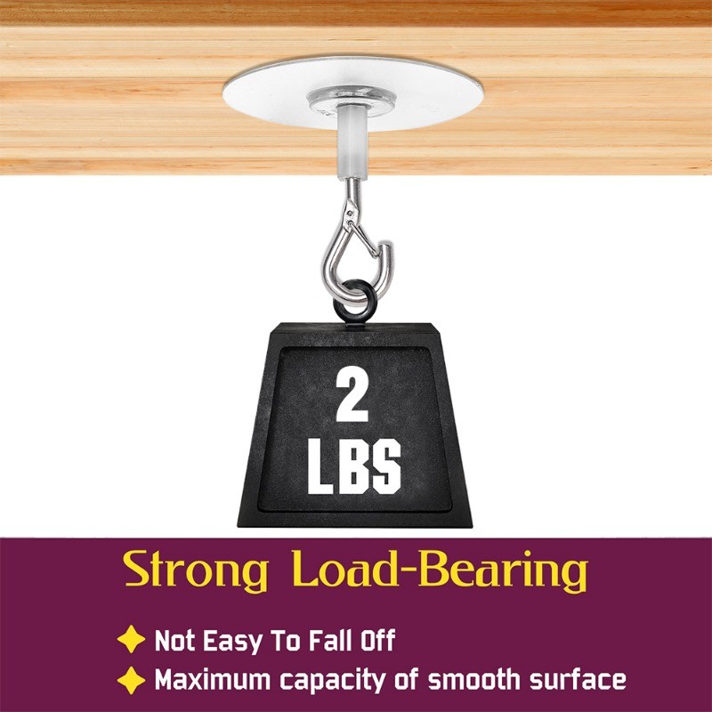 ตะขอแขวนเพดาน Self Stick Heavy Duty Hooks ไม่มีการเจาะห้องครัว Wall Key Hanger สําหรับแขวนพืช Wind Chimes ราคา ถูกที่สุด ดีลบีเคเค แกลเลอรีภาพที่ 5