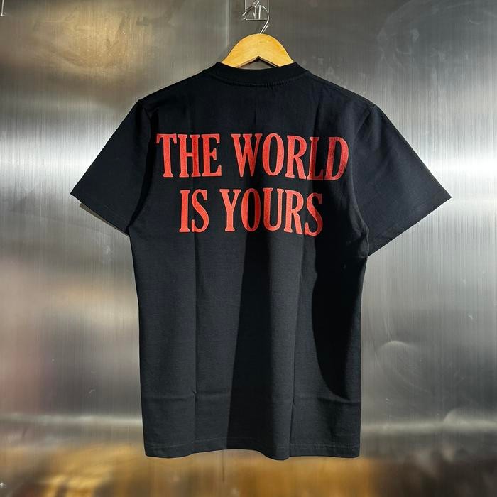 เสื้อยืด SCARFACE - THE WORLD IS YOURS TSHIRT BLACK - M แขนสั้น