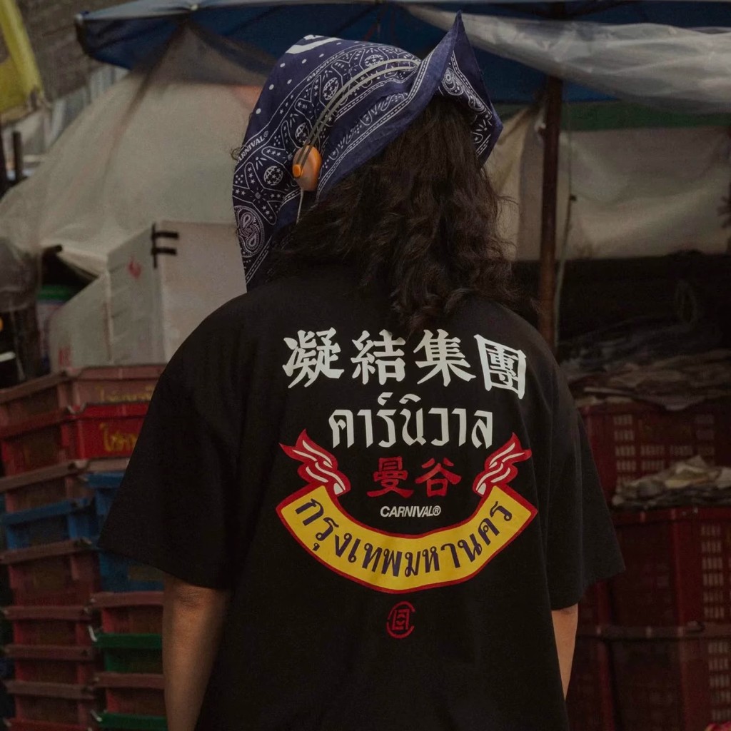CLOT Edison Chen สタイルเดียวกันประเทศไทย Bangkok Condensed Group Limited ผู้ชายผู้หญิงคู่ American Retro เสื้อยืดแขนสั้นผ้าฝ้าย 100% อินเทรนด์ Casual Top