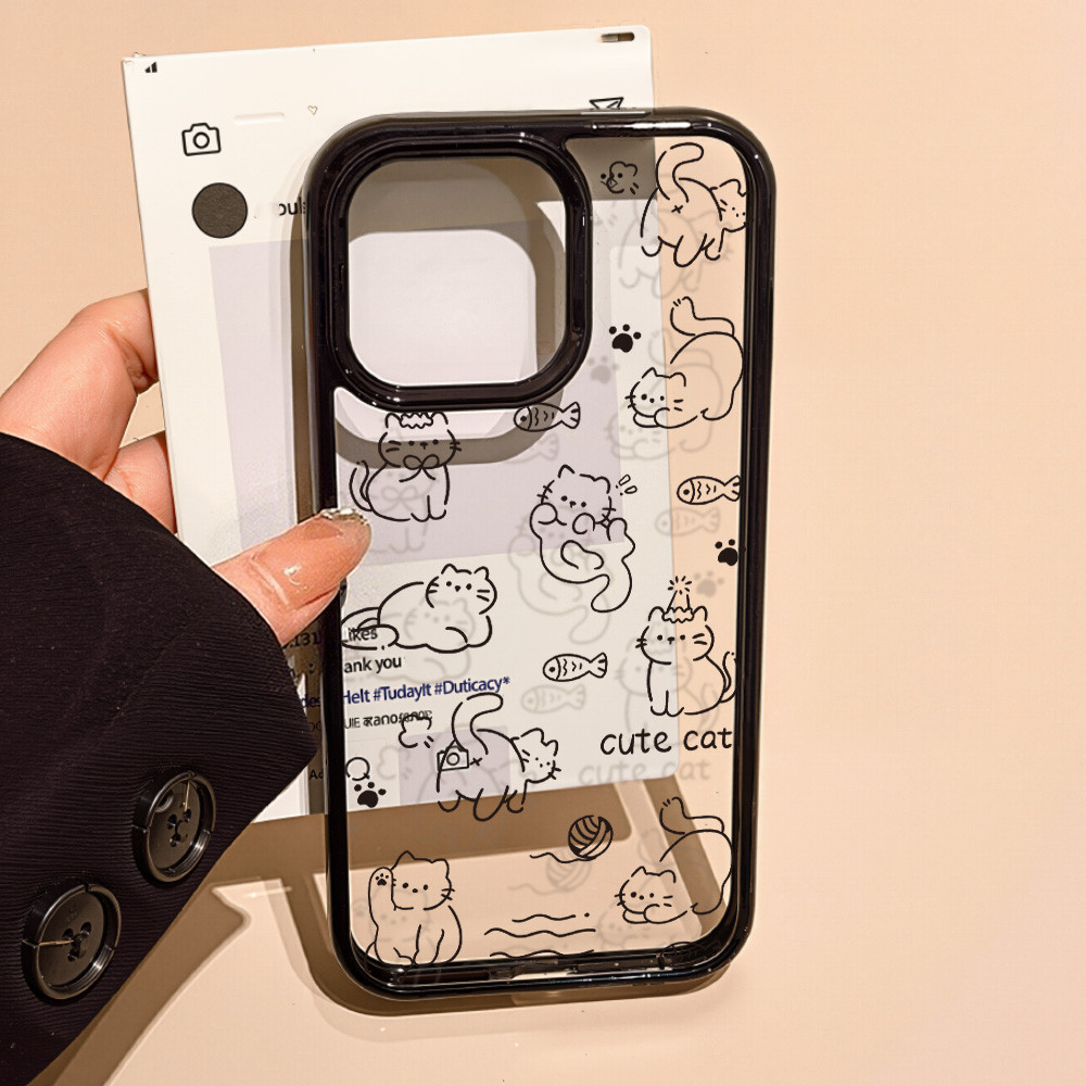เคสโทรศัพท์ For iPhone 11 13 16 ProMax Case iPhone 13 14 15 ProMax 12 13 ProMax 13 14 Proเคสโทรศัพท์มือถืออะครีลิครูใหญ่ - ภาพย่อย 4