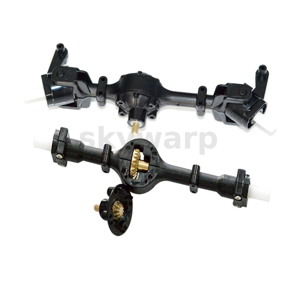 2PCS ด้านหลังสะพานเพลา W/เกียร์โลหะสําหรับ WPL B14 B24 C14 C24 Fayee FY001 FY002 Rc รถอะไหล่