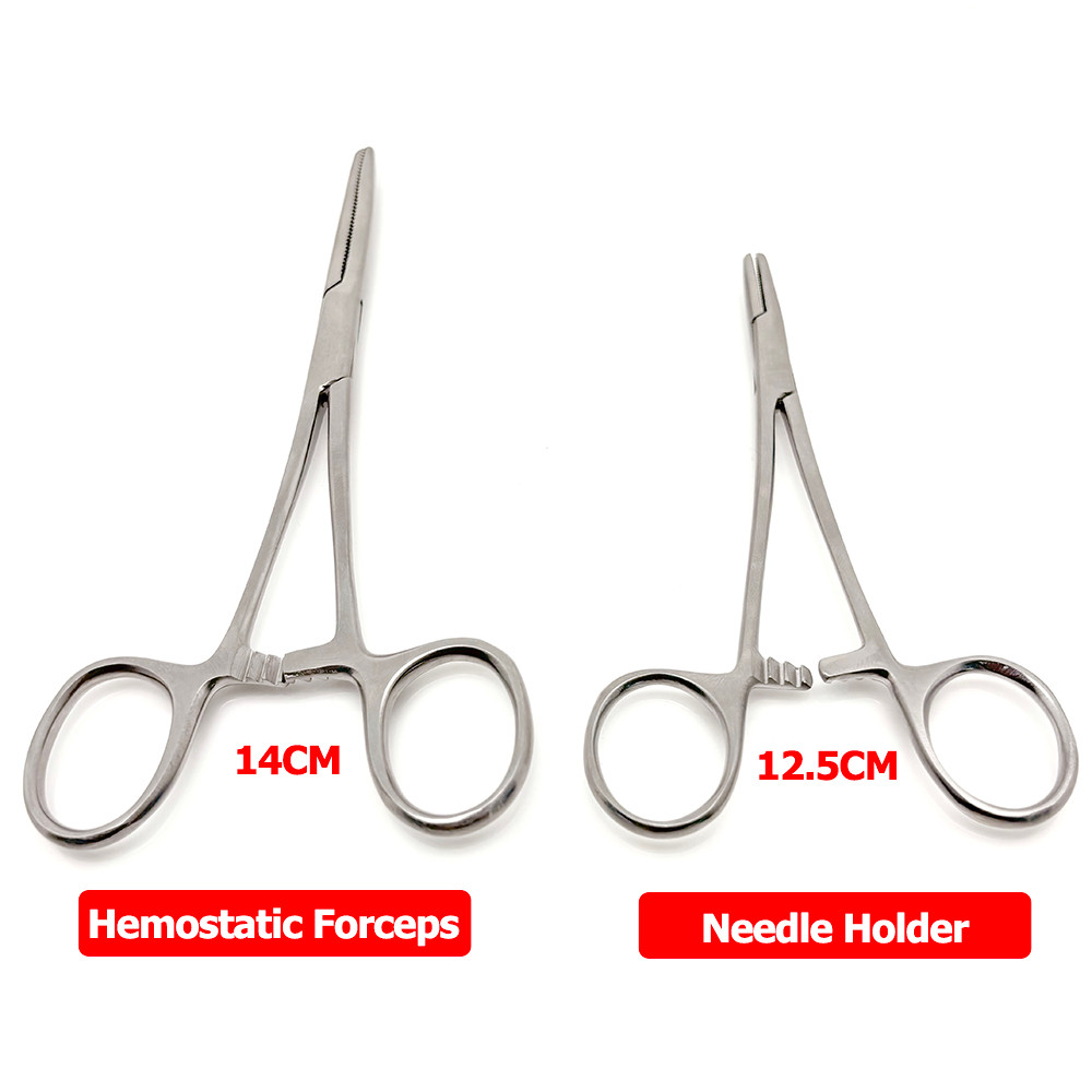 สแตนเลสเข็มผู้ถือ Hemostatic Clamp Forceps ผ่าตัด Pean Artery Forceps 14/ 12.5 ซม.