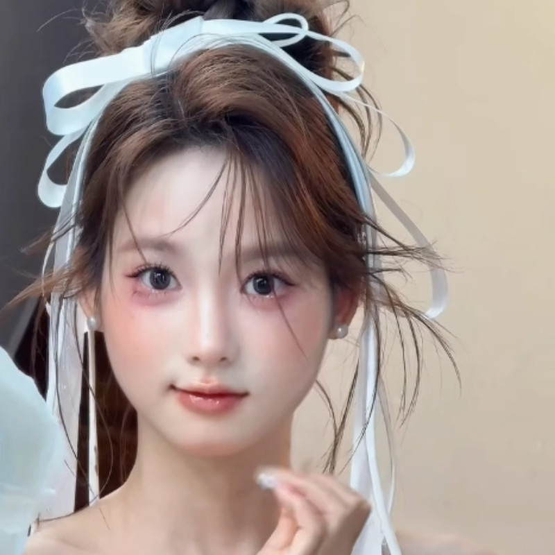 เรียบง่าย หลายชั้นขนาดใหญ่โบว์ฤดูใบไม้ผลิคลิปสาวหวานบัลเล่ต์สไตล์ลําแสงกิ๊บ - รูปที่ 4