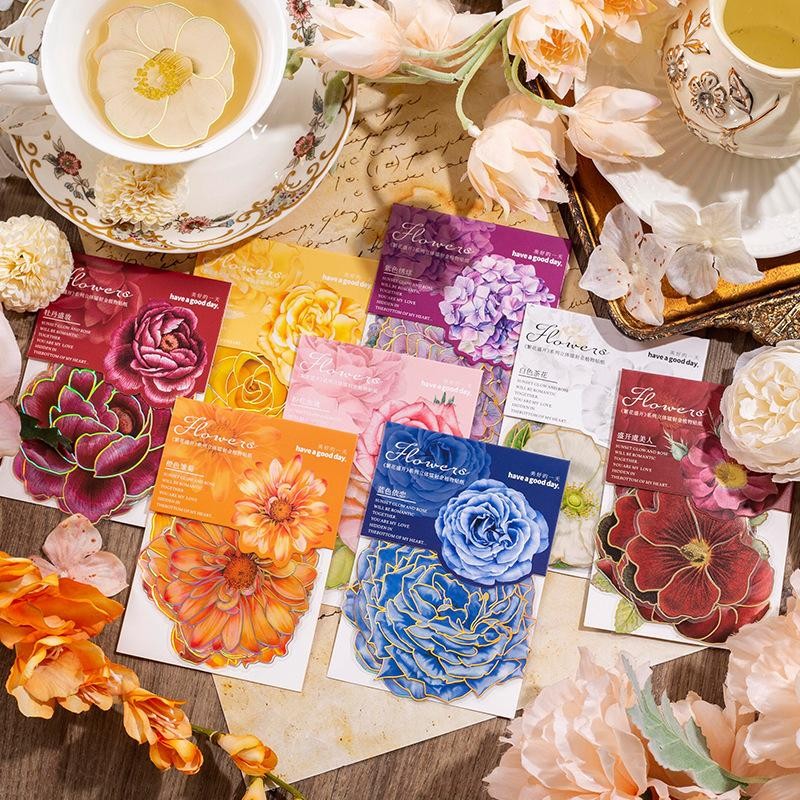 ดอกไม้ในสติกเกอร์ Full Bloom DIY Journal ST 77