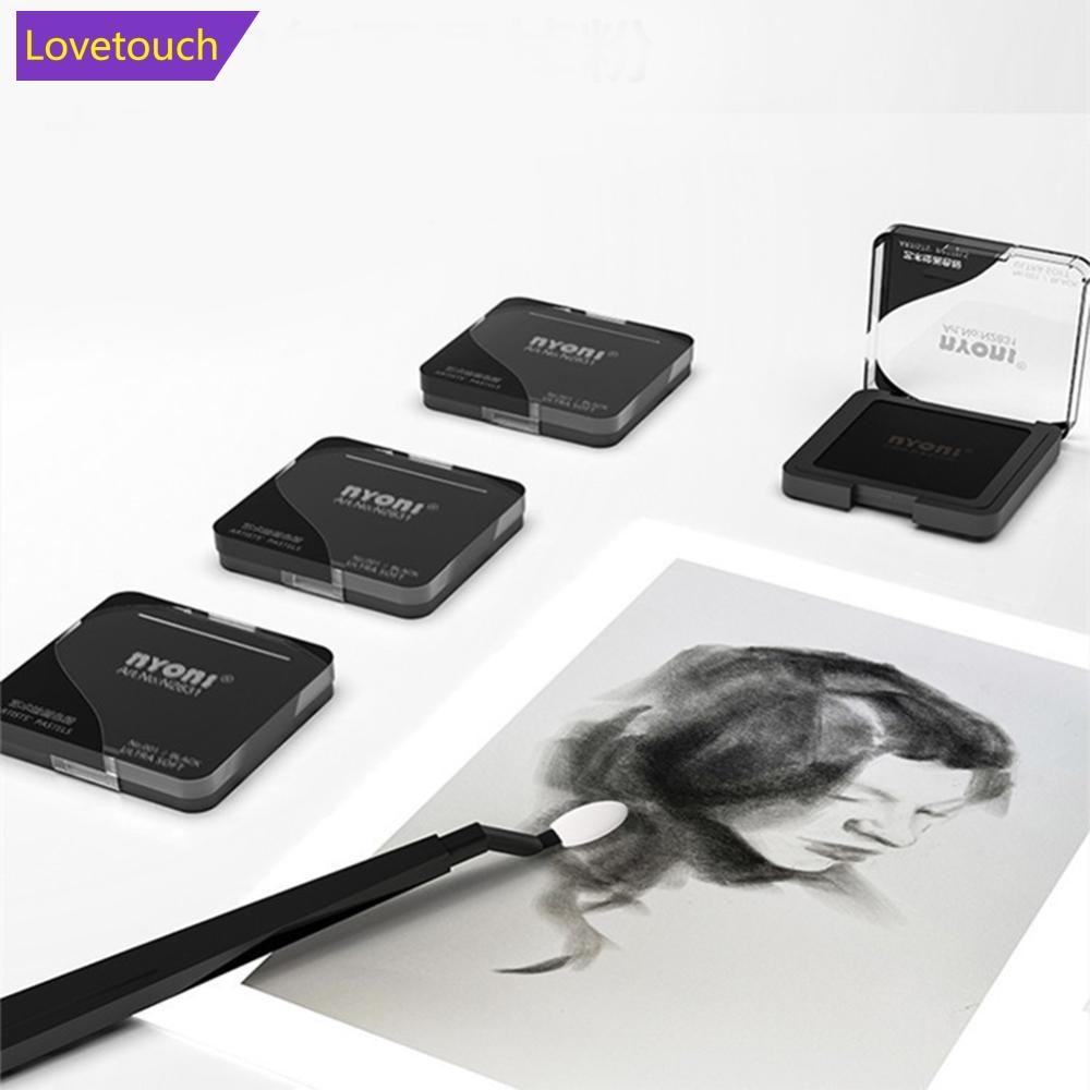 LOVETOUCH Professional Ultra Soft Artist Pastel Graphite และถ่านวาดสี Sketching Powders Blendable Fi