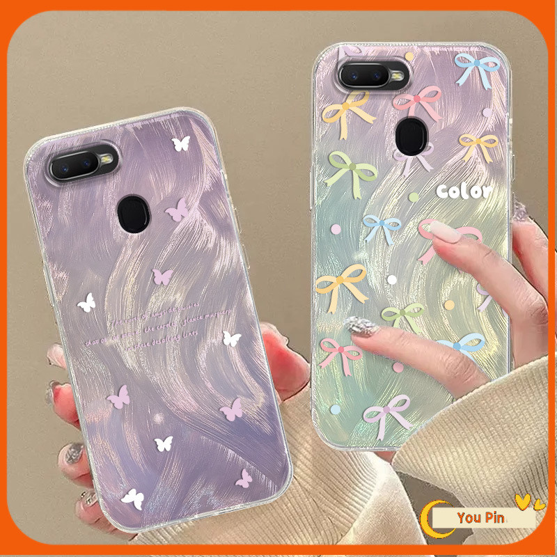 สําหรับOppo A5S A12 F9 Pro A7 A3S A12E A9 A5 A15 A15S A16 A92 A52 A31 A53 A1K A16E 4G 5Gกรณีฝาครอบโทรศัพท์สดและมีสไตล์กรณีสด