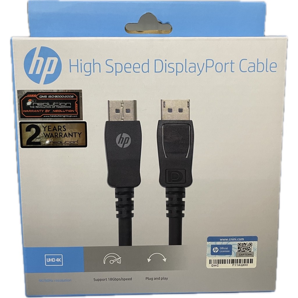 HP DP To DP Cable 4K(3840*2160) DHC-DP01