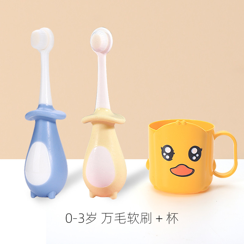 แปรงสีฟันเด็ก ขนนุ่ม สำหรับเด็กอายุ 0-1-2-3 ถึง 6-12 ปีขึ้นไป สำหรับเด็กทารกและเด็กเล็ก แปรงฟันนมพิเ