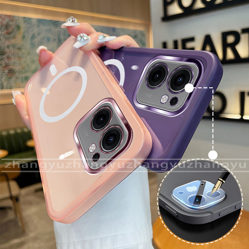 กันกระแทก case สําหรับ OPPO Reno 13F 5G เคสโทรศัพท์ 2025 ฟิล์มเลนส์ใหม่ขดลวดแม่เหล็ก softcase MY01