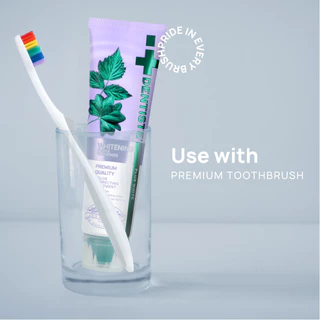 [ใหม่!] Dentiste' Pride Brush Limited Edition Size M 0.125 mm. (Rainbow) แปรงสีฟันขนนุ่ม ขนแปรงเรียวเล็ก ซอกซอนล้ำลึก
