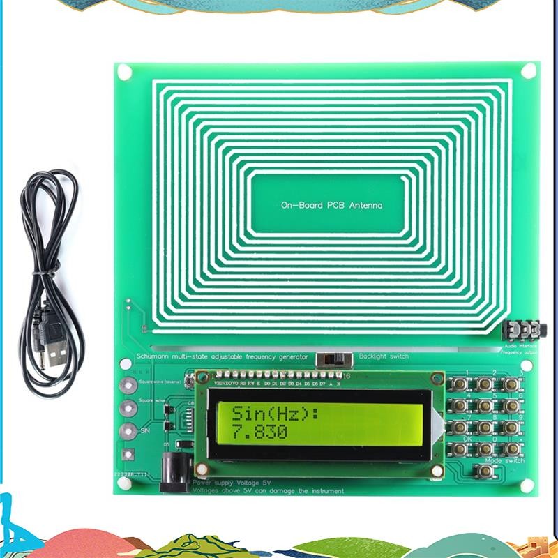 ปรับ 0.001HZ-200KHz 7.83HZ Resonance Ultra-Low Frequency Pulse Wave Generator Sine Wave