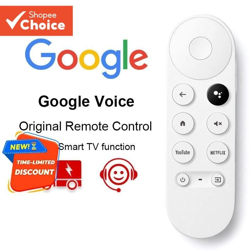 G9N9N สําหรับ Chromecast พร้อม Google TV Voice รีโมทคอนโทรลบลูทูธสําหรับ GA01920-US