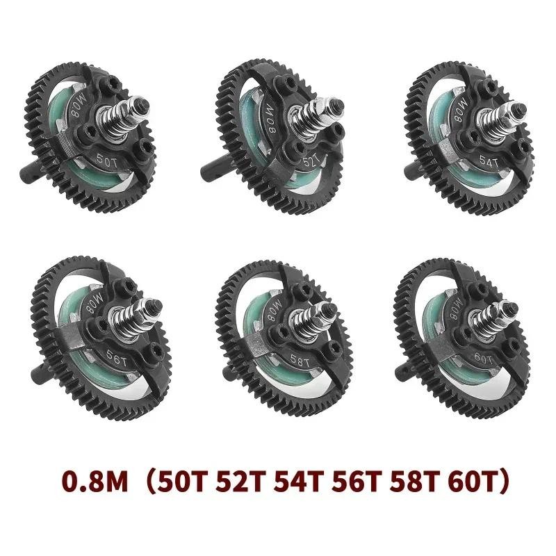 เหล็ก M0.8 50T 52T 54T 60T Spur Gear สําหรับ Trxs Slash Bandit Rustler Stampede 2WD RC รถอะไหล่อัพเก