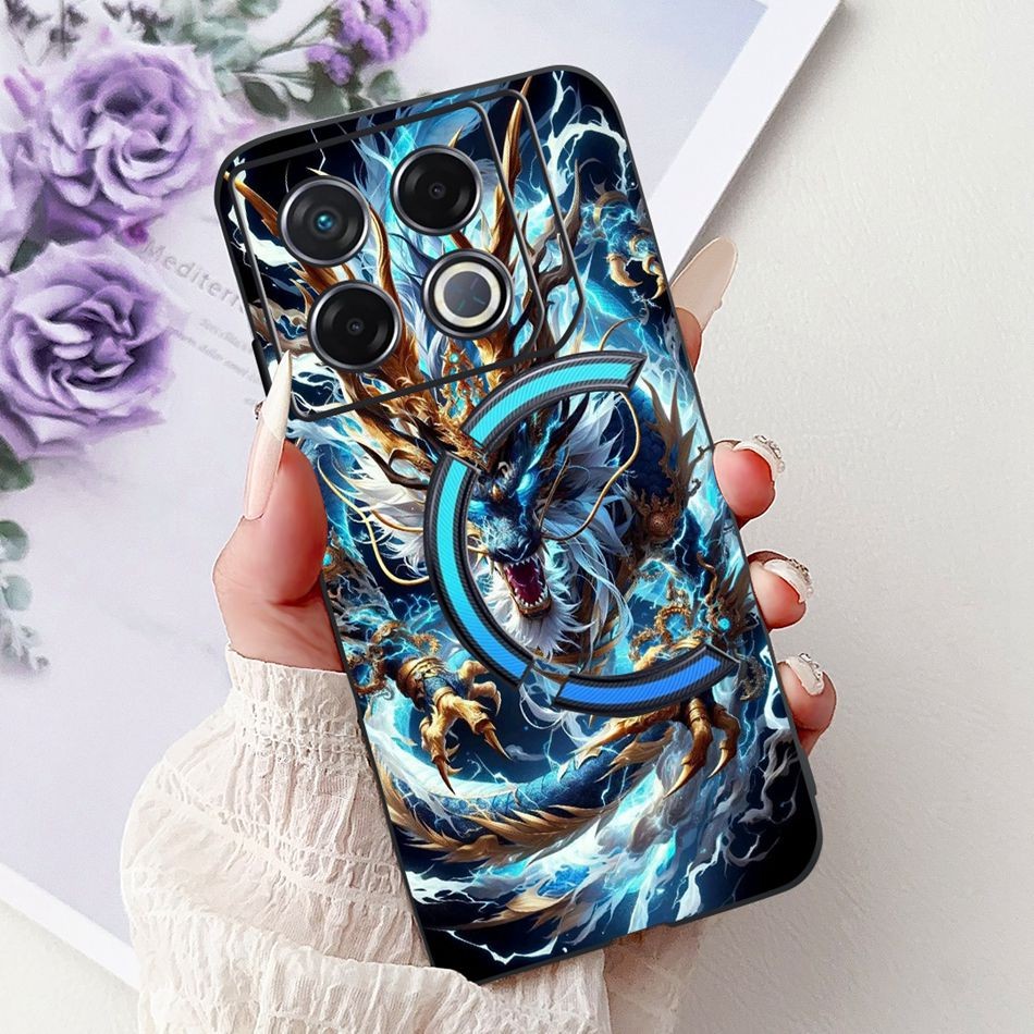 สําหรับ Infinix GT 20 Pro X6871 ใหม่ Cool Dragon ภาพวาดกรณี Infinix GT20 Pro 5G ซิลิโคนนุ่ม TPU เคสโทรศัพท์ - รูปที่ 2